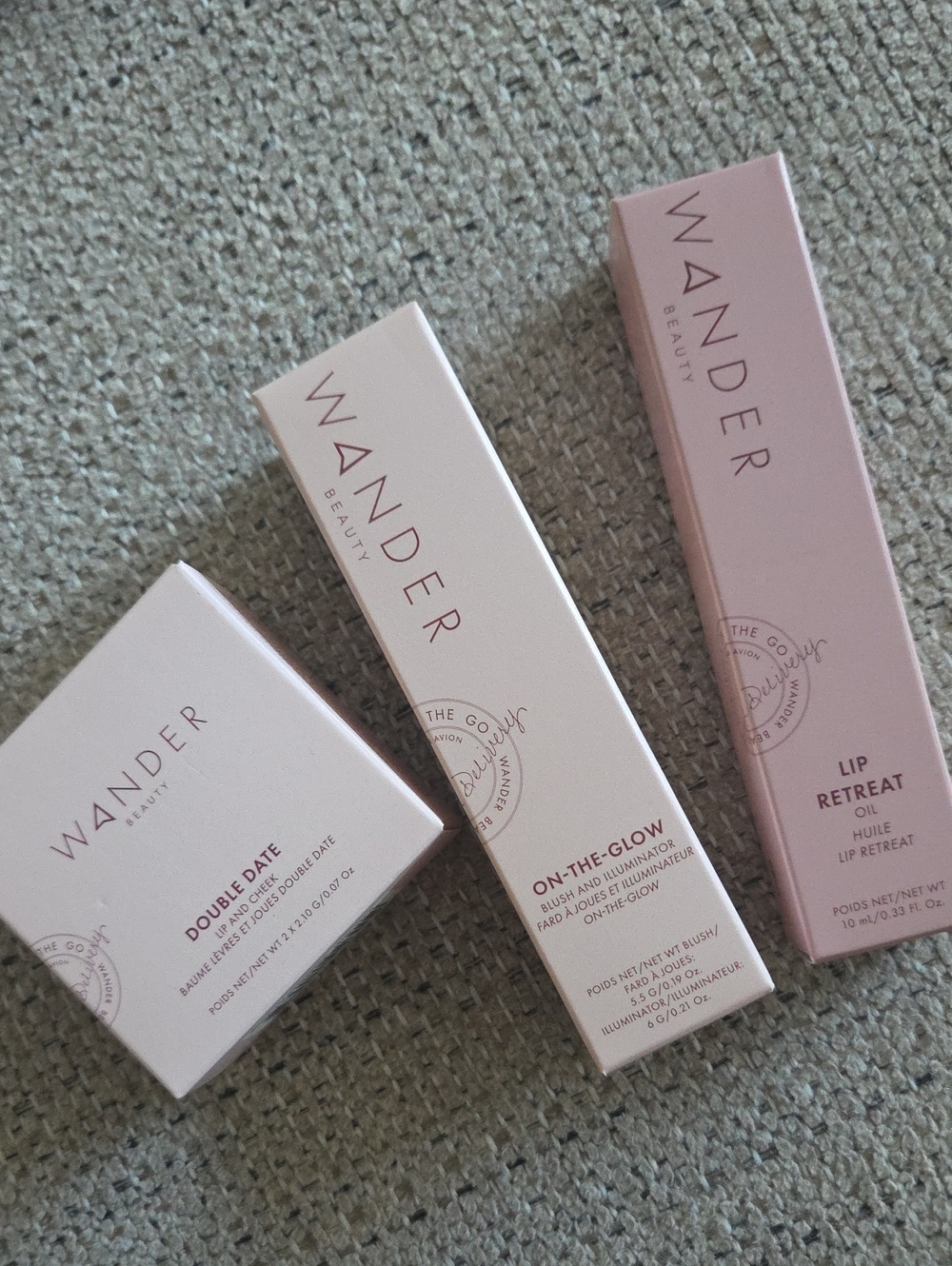Wander Beauty On-The-Glow Illuminator, Lip Retreat & Double Date Lip Cheek